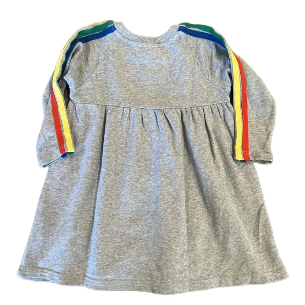 Hanna Andersson Sz 100 (4) Hello Sunshine Rainbow Stripe Dress